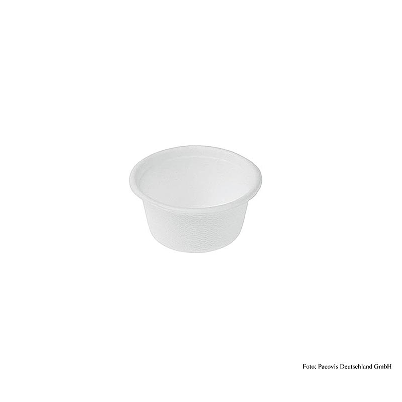 Wegwerp Naturesse minibeker rond, 60ml, 4x5x3cm, suikerriet, 100 st.