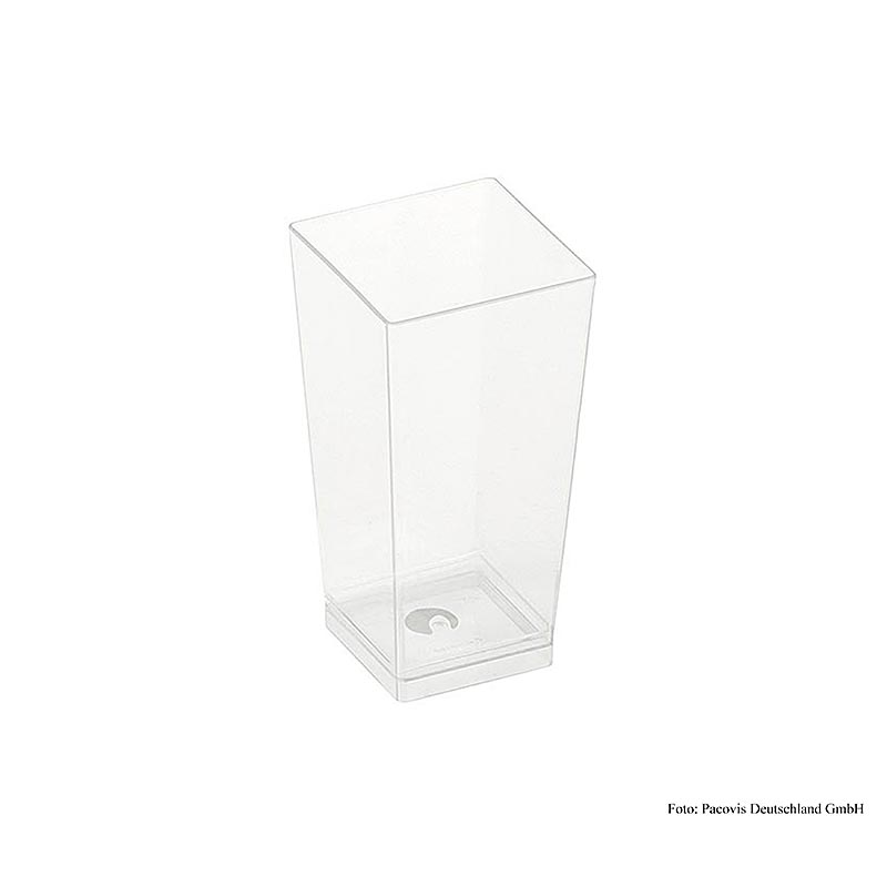 Wegwerp Naturesse Kova beker transparant, 100 ml, 4x4x8,2 cm, PLA, 300 stuks