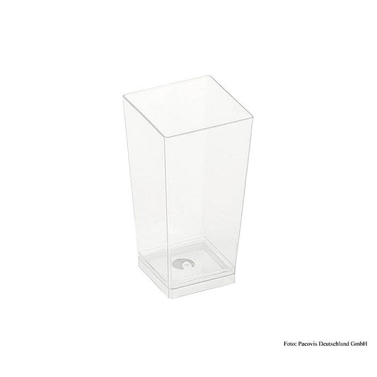 Wegwerp Naturesse Kova beker transparant, 100 ml, 4x4x8,2 cm, PLA, 300 stuks