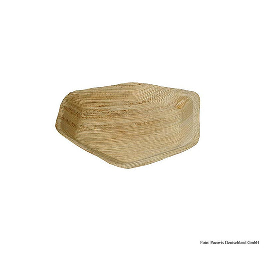 Naturesse palmbladeren wegwerp punchschaal, zeshoekig, ø 24x25cm, 100 stuks voor duurzame en milieuvriendelijke catering en evenementen
