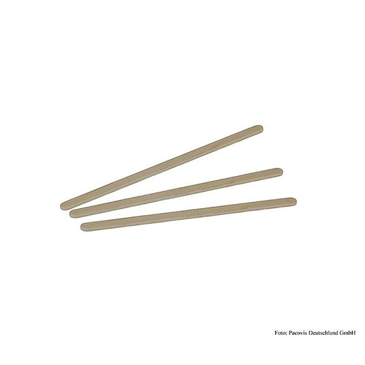 Naturesse disposable FSC birch stirrers, 114cm, unpainted, 1000 pieces for single use