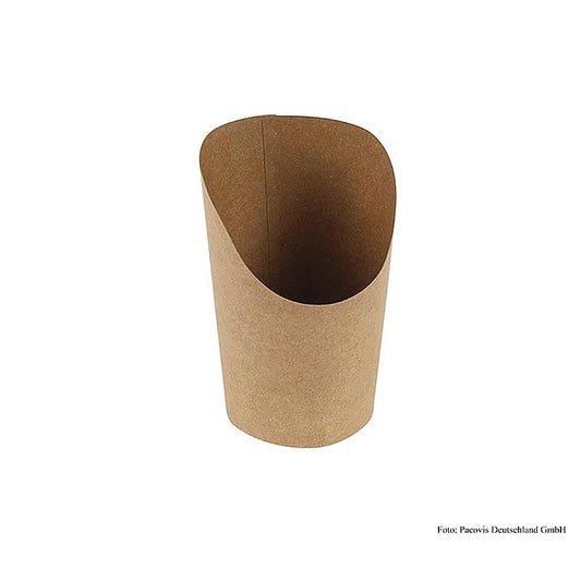 Naturesse disposable take-away containers made from Kraft and PLA, 480ml capacity, measuring 8/6x14cm, in a pack of 1000 pieces