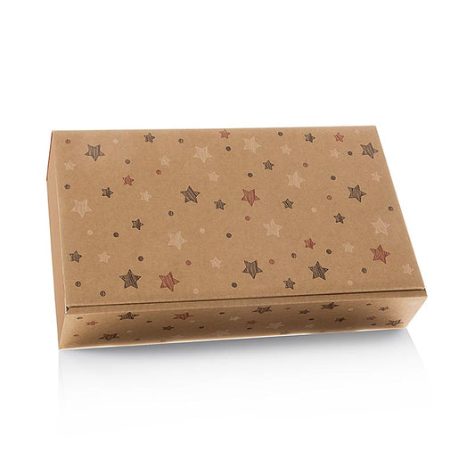 Wijngeschenkdoos Natura Stars met luxe geschenkverpakking voor 2 flessen wijn, afmetingen 360mm, 1 stuk