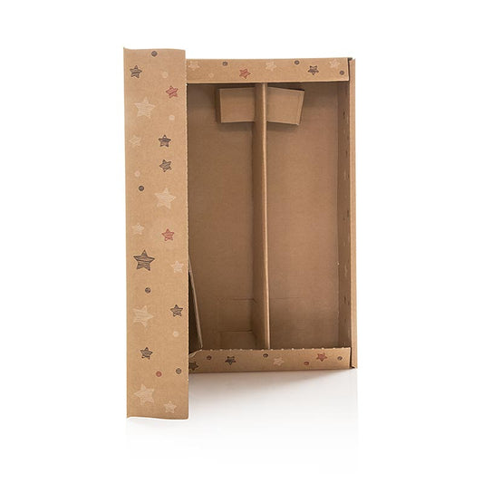 Wijngeschenkdoos Natura Stars is a luxurious gift box for 2 wine bottles, measuring 360mm, ideal for special occasions