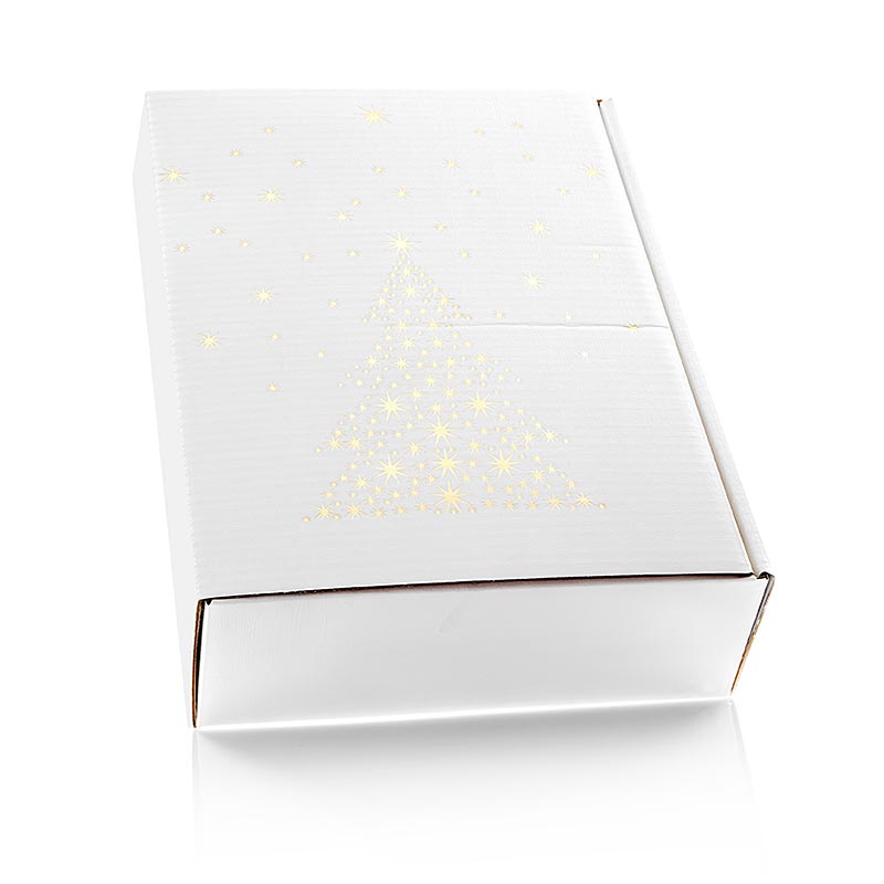 Wit geschenkdoos Seta Bianco Sternenbaum met 3 delige geschenkdoos