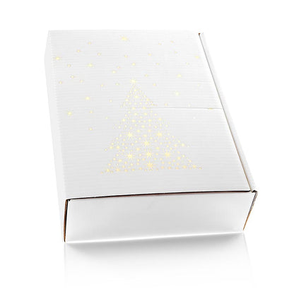 Wit geschenkdoos Seta Bianco Sternenbaum met 3 delige geschenkdoos