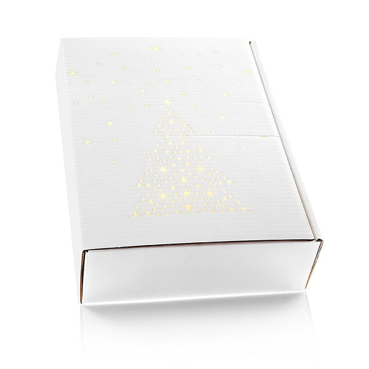 Wit geschenkdoos Seta Bianco Sternenbaum met 3 delige geschenkdoos