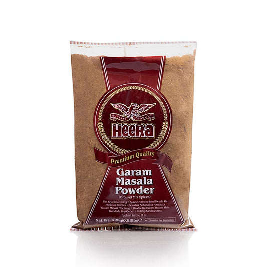 High-quality Heera Garam Masala Poeder, a 400 g spice blend for enhancing the flavor of meat and poultry dishes