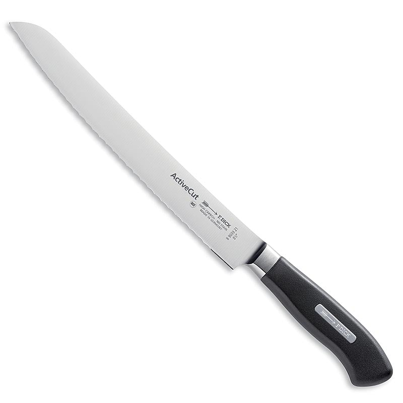 Roestvrijstalen gekarteld broodmes van 21cm lang, van het merk DICK, 1 stuk