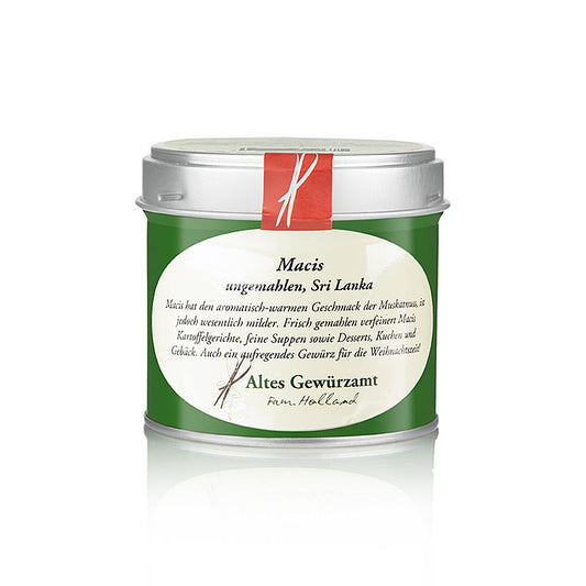 20 gram Foelie, een geheel en aromatisch kruid uit Sri Lanka van Altes Gewürzamt