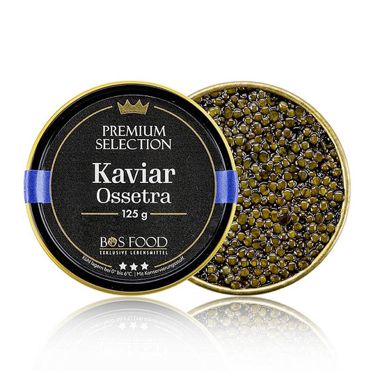 Selection Ossetra-kaviaar (Acipenser gueldenstaedtii), 125 g