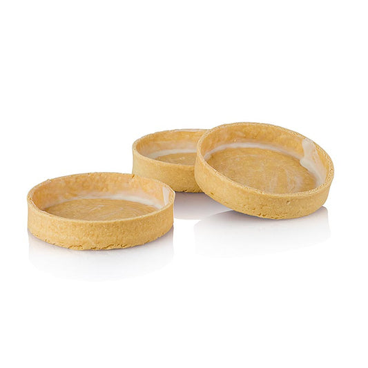 Gluten-free dessert tartelettes, 75mm diameter and 17mm height, La Rose Noire brand, 1035 kg box containing 45 pieces, ideal for special dietary needs