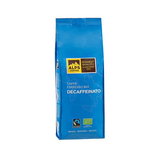 Schreyögg Coffee Caffè Decaffeinato, cafeïnevrij, hele bonen, Fair Trade BIO, 500 g, organic decaffeinated whole bean coffee