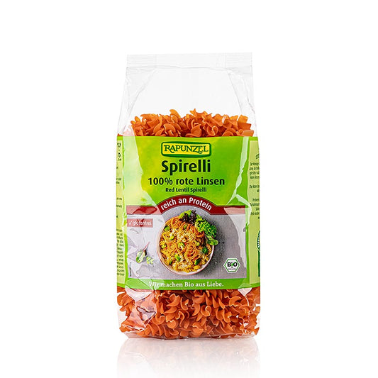 Rapunzel, linzenpasta - Spirelli van rode linzen, biologisch, 300 g