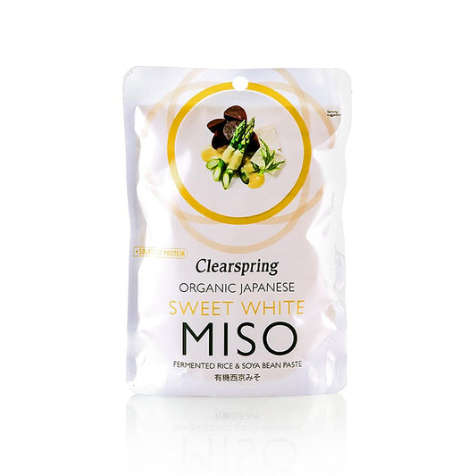 Organic Japanese Sweet White Miso, witte misopasta, Clearspring, BIO, 250 g