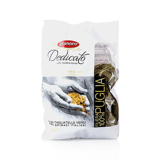 Granoro Dedicato - Tagliatelle Nidi Spinaci, nr. 80, nestjes tagliatelle, 500 g