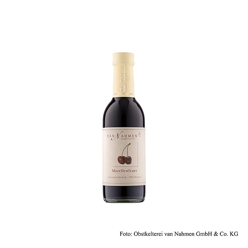 Morellenfeuer zure kersensap (100 % versgeperst sap) van Nahmen, 250 ml