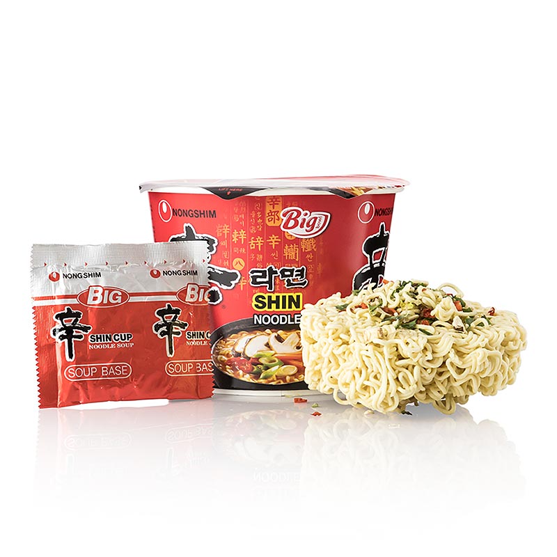 Instant Cup Noodles Ramyun Shini Big Bowl, zeer pittig, Nong Shim, 114 g