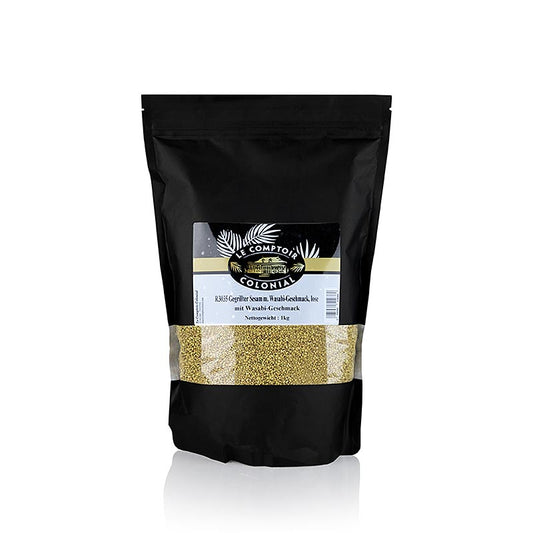 Sesamzaad, geroosterd met wasabi-smaak, 1 kg - high-quality, flavorful sesame seeds with a spicy wasabi twist, perfect for seasoning and snacking