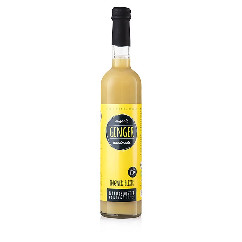 Organic 500 ml Gember Elixir with gemberextract from Obsthof Retter