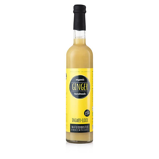 Organic 500 ml Gember Elixir with gemberextract from Obsthof Retter