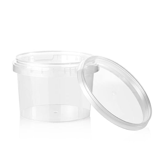 Plastic bakje "Circlecup", rond, met deksel, ø 118x86 mm, 565 ml, 1 stuk
