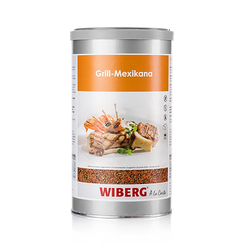 750g Wiberg Grill Mexikana Style kruidenzout, a delicious blend of herbs and spices for grilling, perfect for adding a touch of Mexican flavor to your dishes