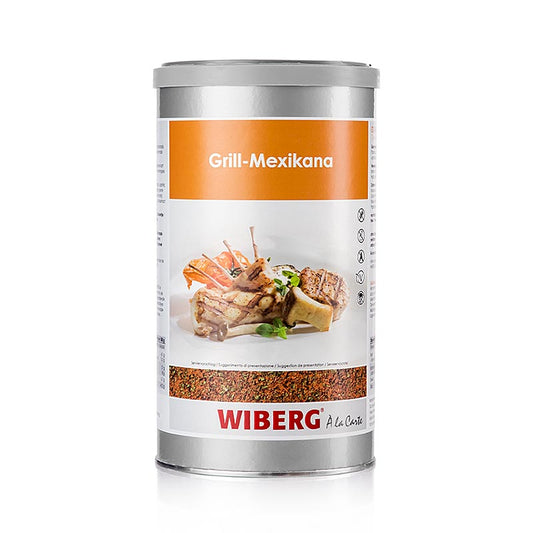 750g Wiberg Grill Mexikana Style kruidenzout, a delicious blend of herbs and spices for grilling, perfect for adding a touch of Mexican flavor to your dishes