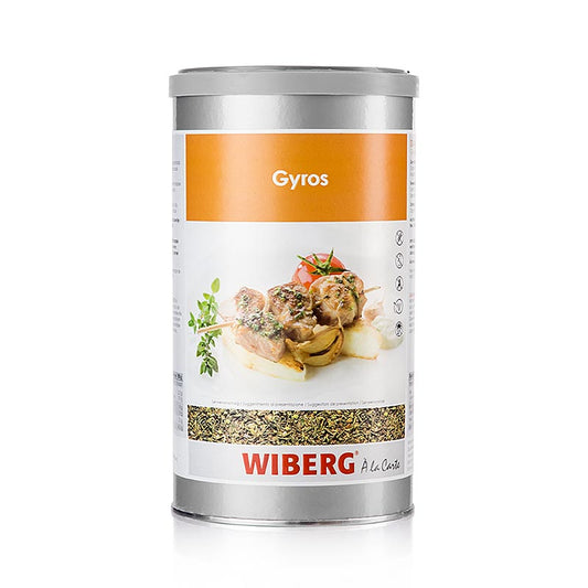 600g container of Wiberg Gyros kruidenzout, a flavorful seasoning salt blend