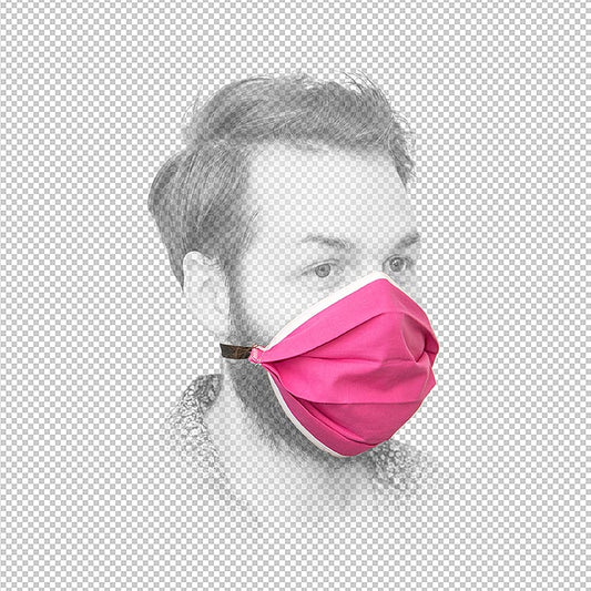 Gezichtsmasker, 100% katoen, verschillende kleuren, 1 stuk