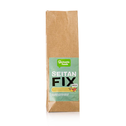 250 g package of Seitan fix, a vegan product used to make traditional seitan
