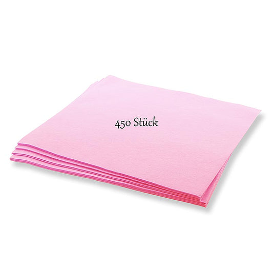 Roze multifunctionele doek van hoge kwaliteit, verpakt in een set van 450 stuks