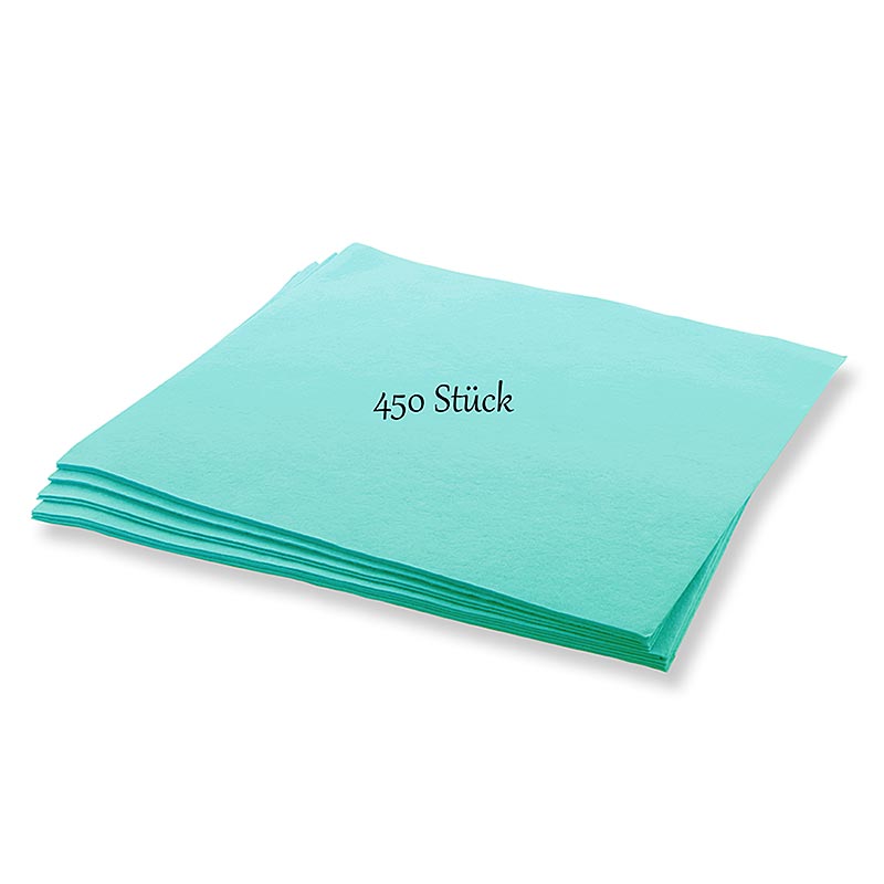 Multifunctionele doek in groene kleur, verpakking van 450 stuks, handig voor schoonmaken en huishoudelijk gebruik