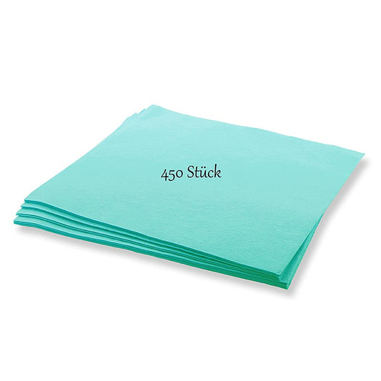 Multifunctionele doek in groene kleur, verpakking van 450 stuks, handig voor schoonmaken en huishoudelijk gebruik