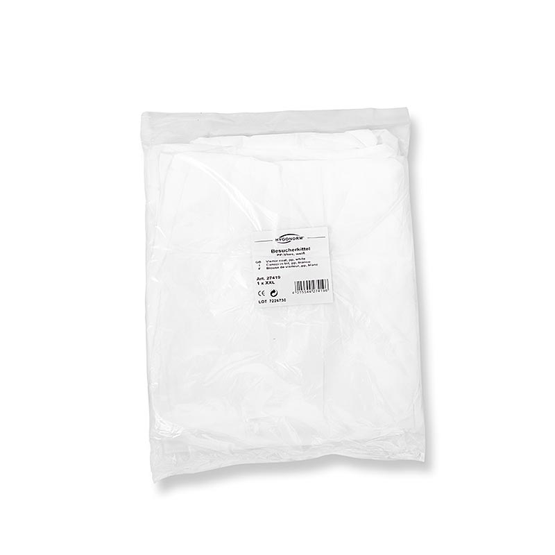 Disposable PP fleece apron with snap buttons, extra extra large size, 1 piece