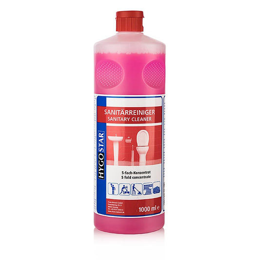 Hygo-Star, 5-voudige sanitairreiniger, concentraat, roze, 1 l
