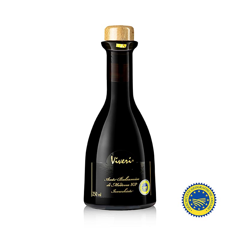 Aceto Balsamico di Modena BGA, Superiore, 6 jaar, 6% zuurgraad, Viveri, 250 ml - Een heerlijke Italiaanse balsamicoazijn van hoge kwaliteit