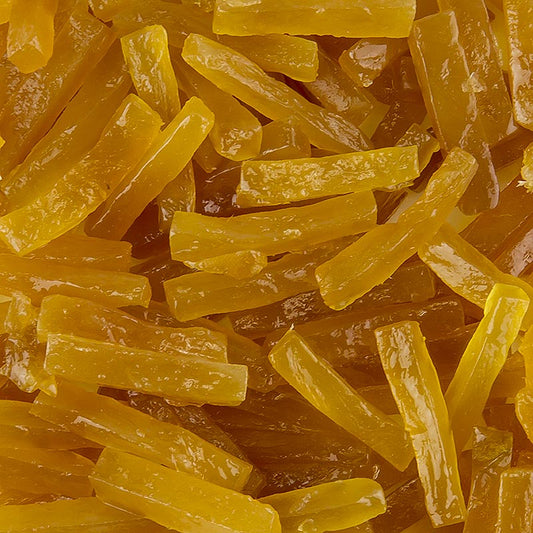 Gekonfijte gemberreepjes, 25 kg - Zoete en gekonfijte gembersnacks in een grote verpakking van 2,5 kg