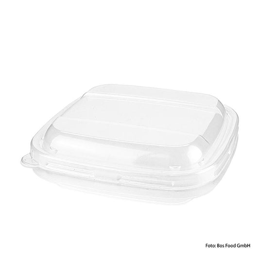 Transparant disposable PP lid for punch 54868/54891, made from PLA, 360 pieces