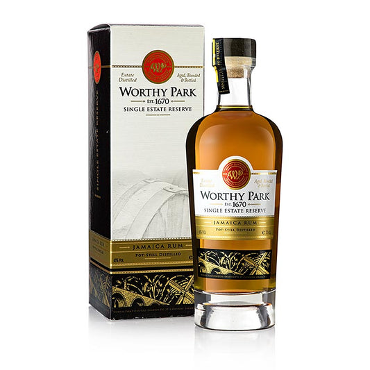 Worthy Park Single Estate Jamaica Rum 45% Vol 0,7 l, 700 ml bottle of premium Caribbean rum with rich flavor profile and smooth finish
