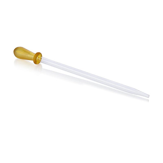 Glass pipette with rubber teat, approximately 2 ml capacity, 15cm length, single unit