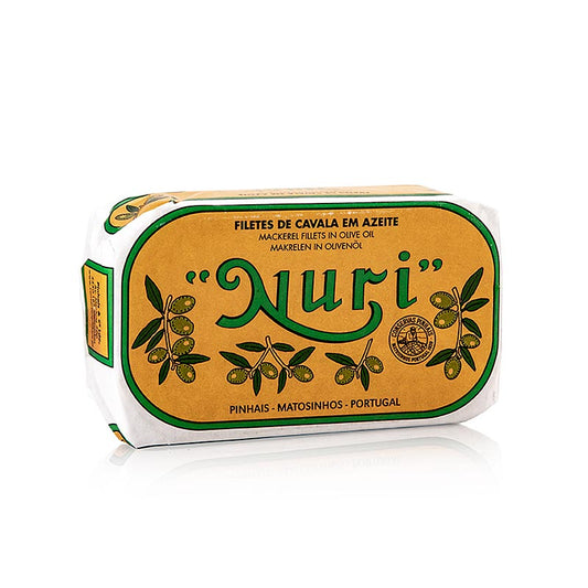Makreelfilets, in olijfolie, 3-4 stuks, Nuri (Portugal), 125 g