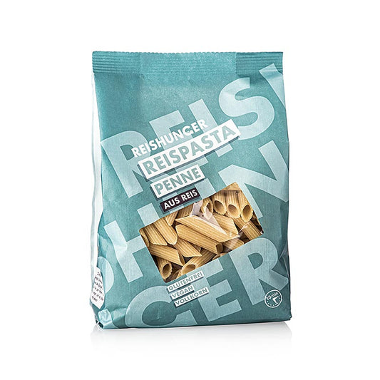 Gluten-free Reishunger 400g penne rice pasta, ideal for dietary restrictions