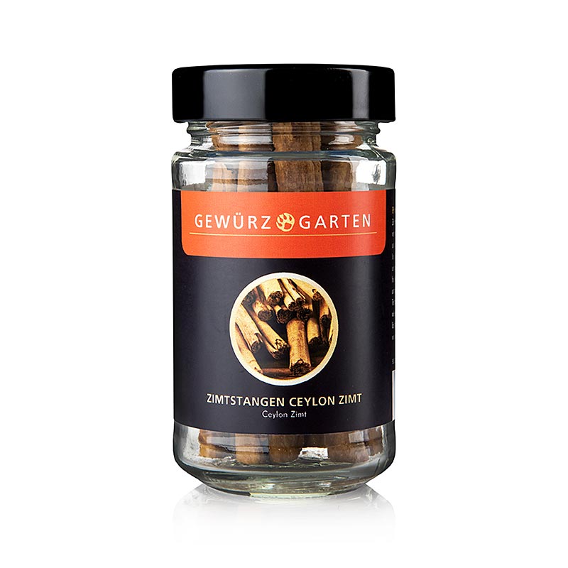 Whole Ceylon cinnamon sticks from Gewürzgarten, approximately 8-10 pieces, sourced from Sri Lanka, in a 40 gram pack