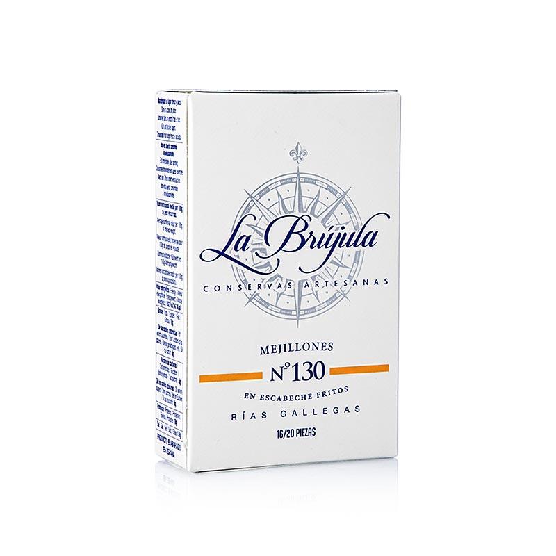 Mosselen, klein, escabeche-saus, 16-20 stuks, La Brújula (LB130), 110 g