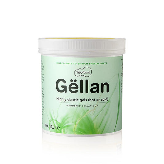 350g package of TÖUFOOD GËLLAN geleermiddel, a versatile and effective gelling agent