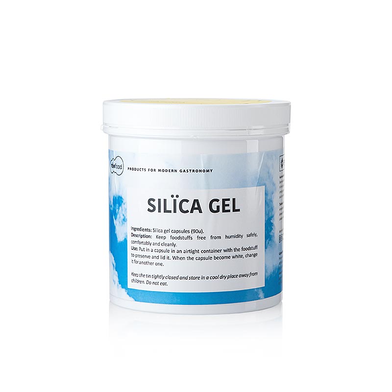 Product image of TÖUFOOD SILÏCAGEL, a 270g silica gel desiccant with 90 individual 3g packets