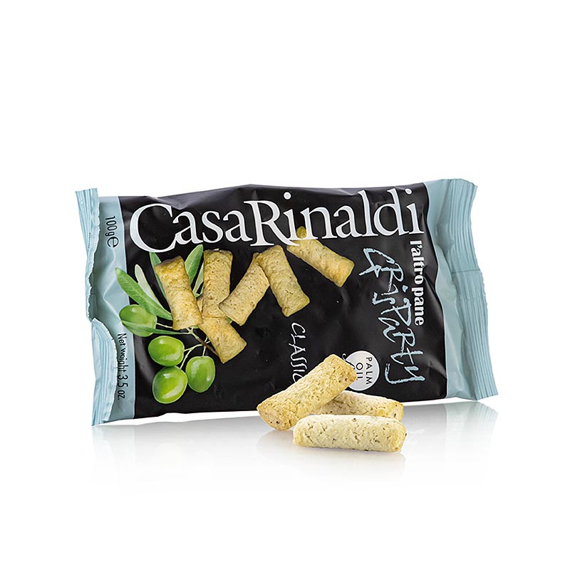 Grisparty - mini grissini-snacks met olijfolie, Casa Rinaldi, 100 g