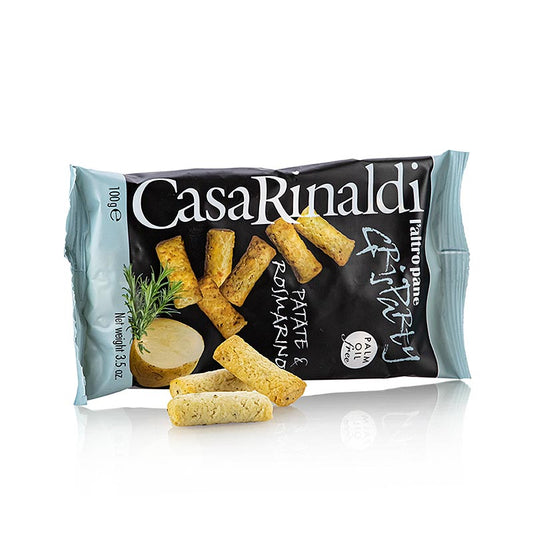 Grisparty - Mini Grissini knabbelsnack met aardappel & rozemarijn, Casa Rinaldi, 100 g