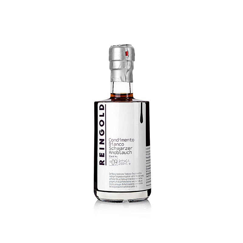 250 ml fles Reingold Azijn Condimento Bianco No 9 Zwarte Knoflook